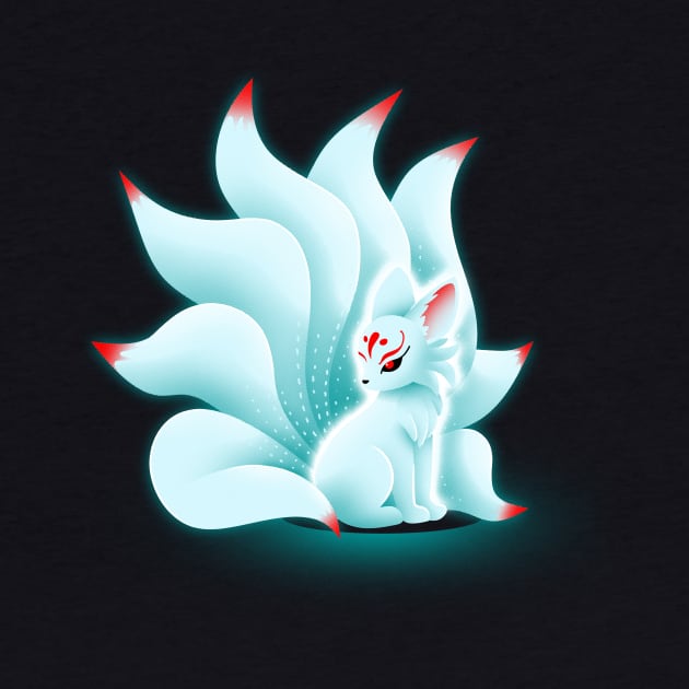Glowing kitsune by eriondesigns